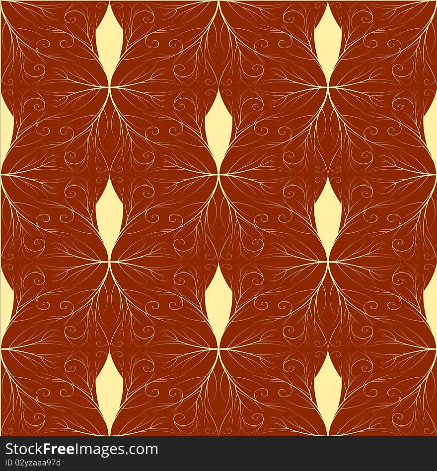 Seamless both side Damask wallpaper. EPS 8-. Seamless both side Damask wallpaper. EPS 8-