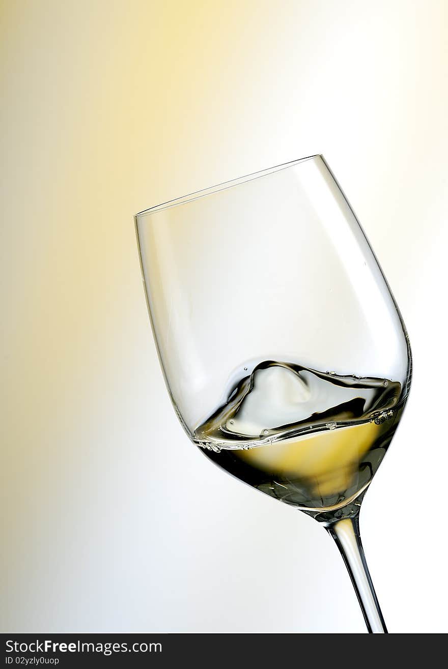 Glass of white wine