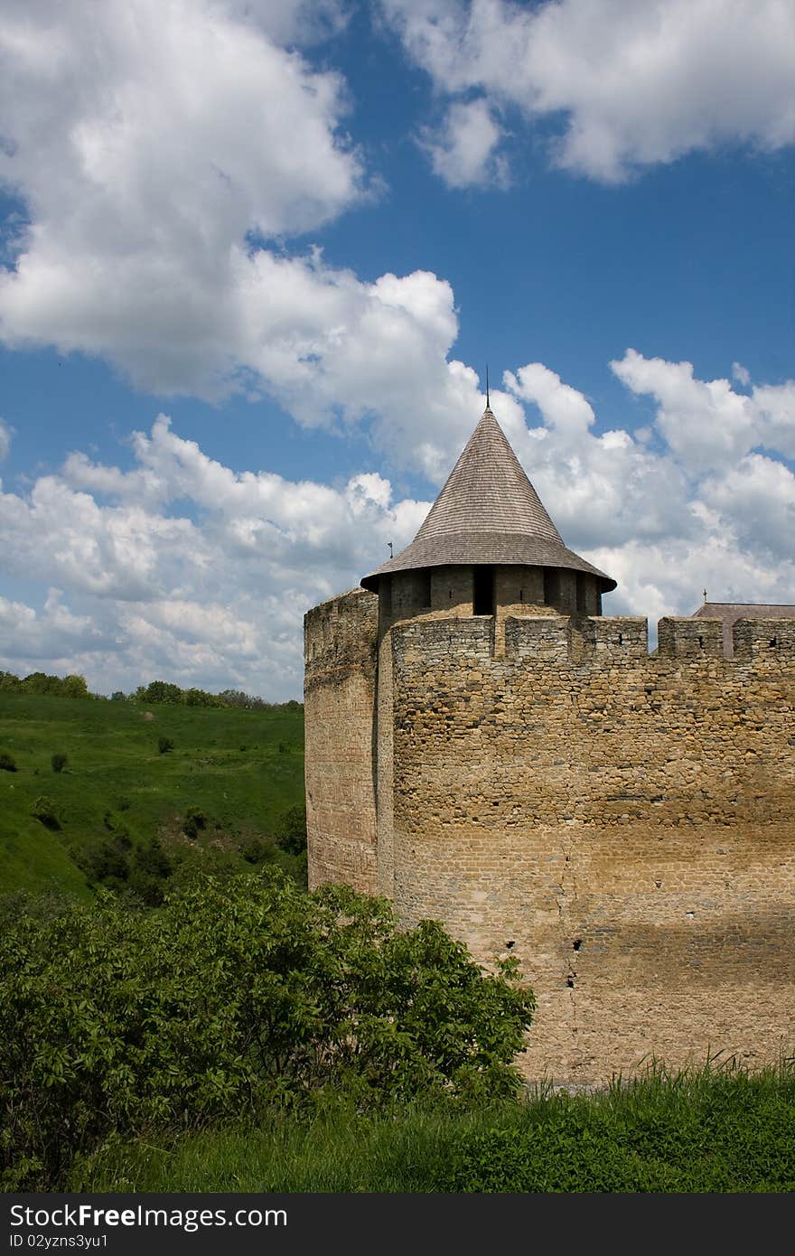 Entrance View Of The Khotyn Fortress. Khotyn