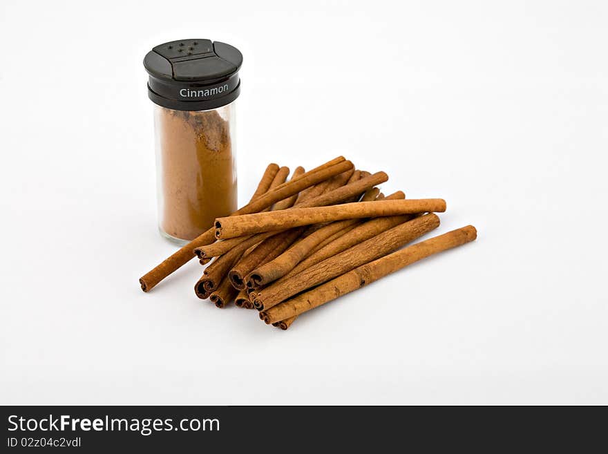 Close up of cinnamon sticks used for cooking and spiced drinks