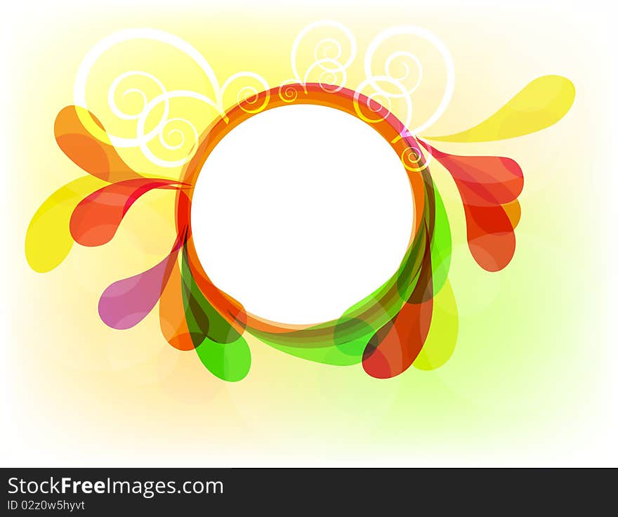 Multicolor floral frame for your design. Fully , enjoy!