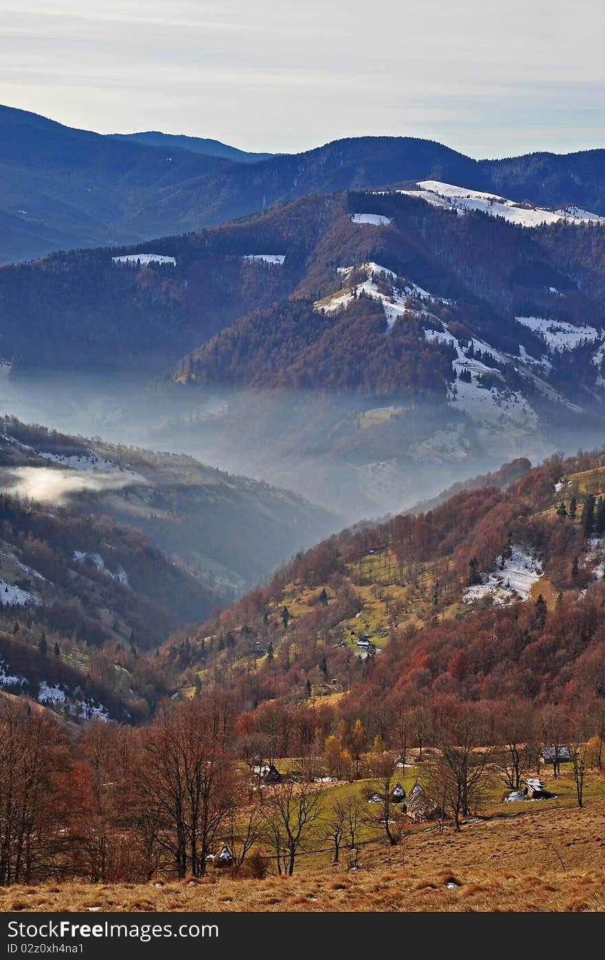 Autumn in mountains.