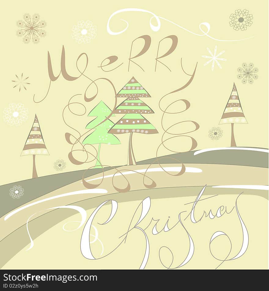 Greeting card. Universal template for greeting card, web page, background