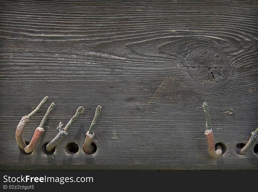 Old electrical power board with wires exposed