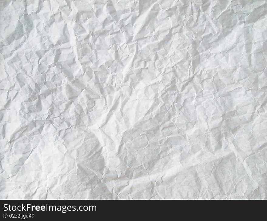 White Crumpled Paper