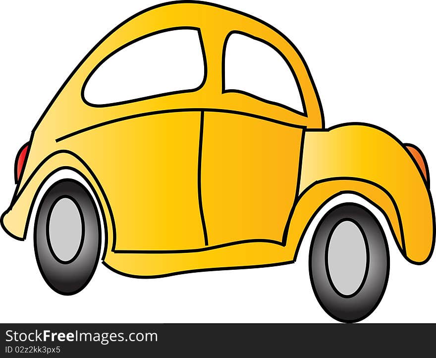 Vector illustration of a car. Vector illustration of a car