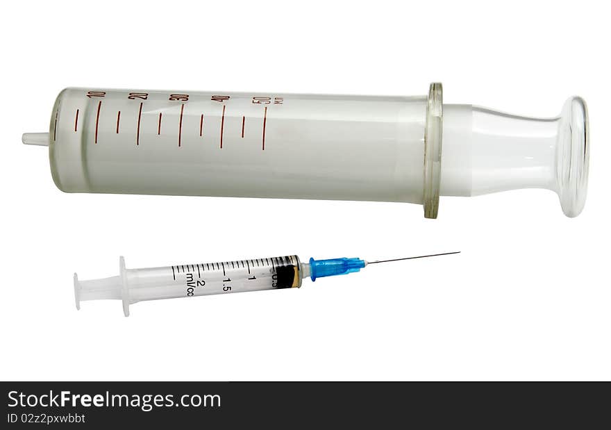 Two syringes