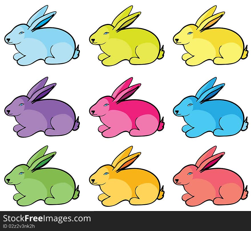 Color rabbits