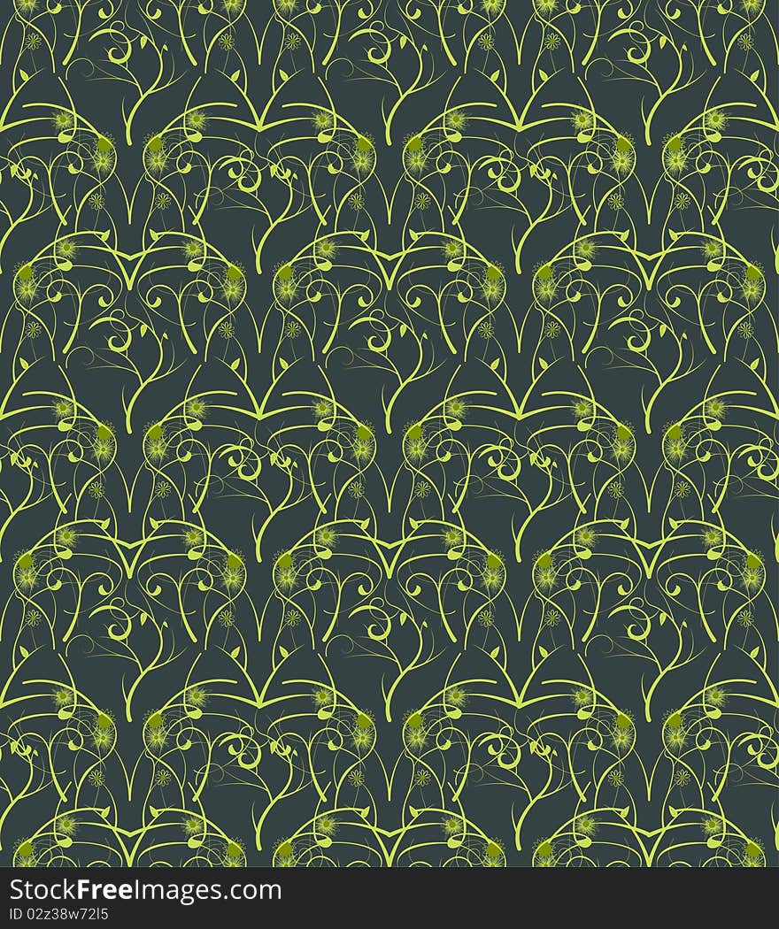 Seamless both side Damask wallpaper. EPS 8- vector. Seamless both side Damask wallpaper. EPS 8- vector