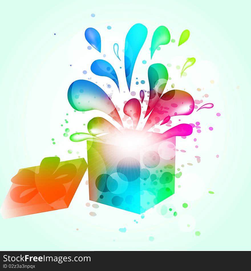 Gift box abstract background