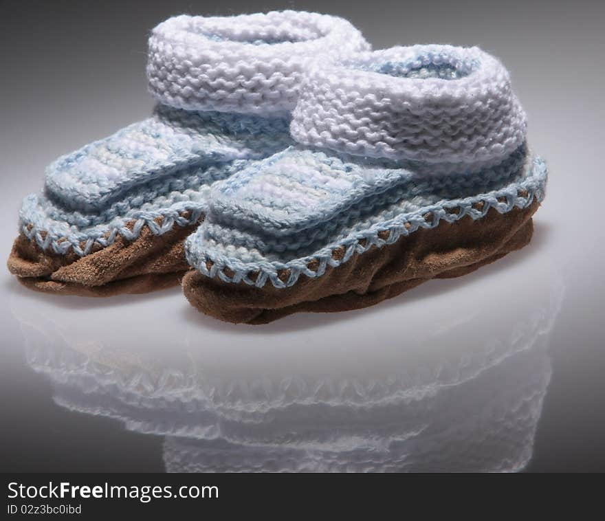 Knitted Baby Booties