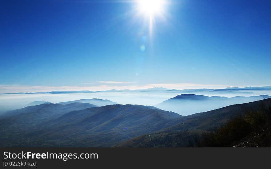 Fog In Mountains