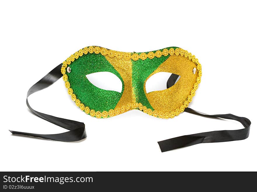 Masquerade mask isolated on white background