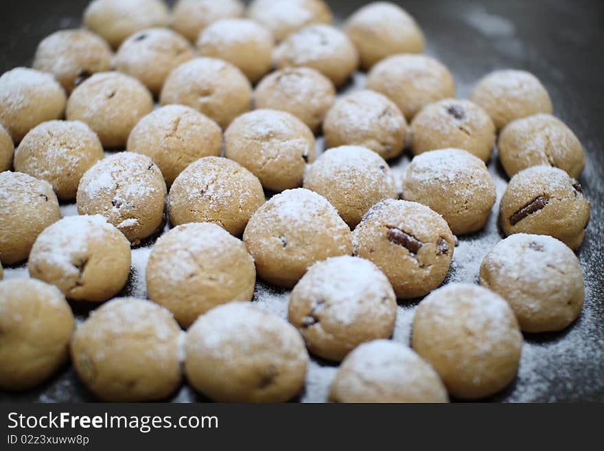 Cookies on the Iron stand with sudar pond