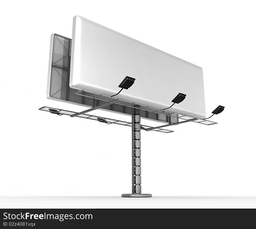 Billboard with place for your text - 3d render