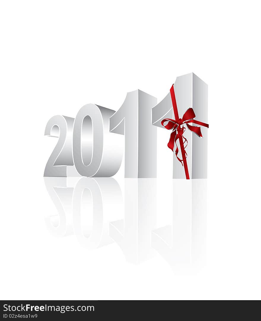 Happy New Year 2011 in editable format