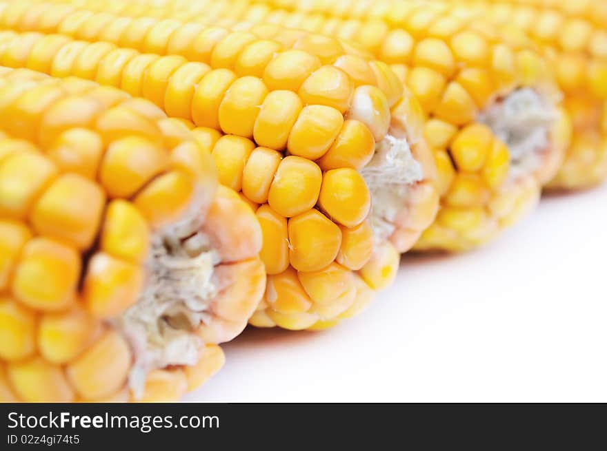 Closeup of dry ripe maize. Closeup of dry ripe maize