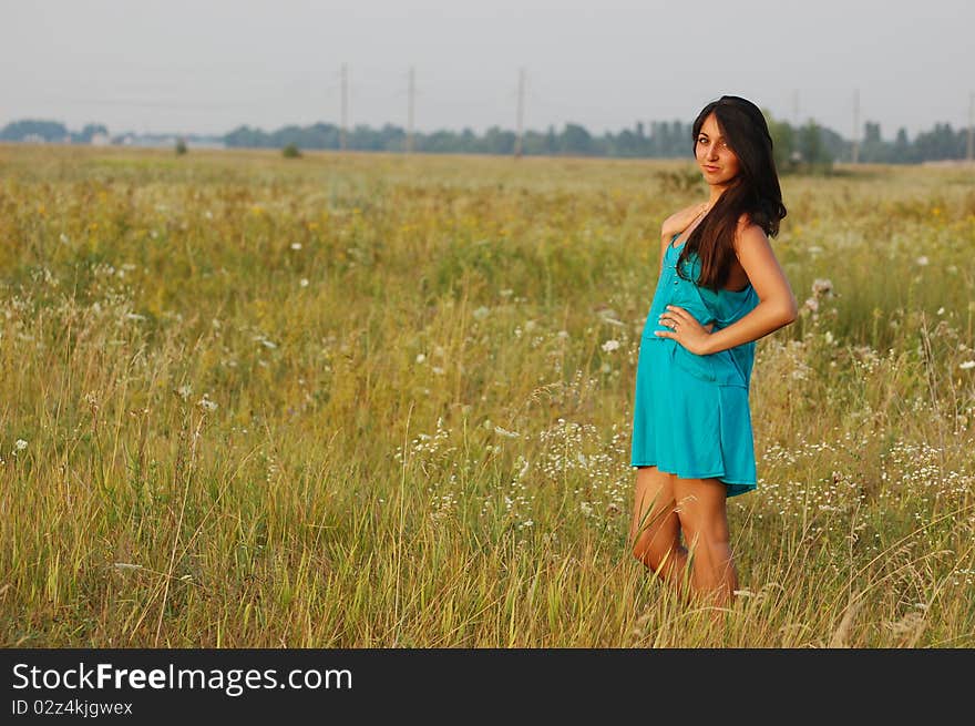 Pretty girl outdoor at summer. Near Kiev,Ukraine. Pretty girl outdoor at summer. Near Kiev,Ukraine