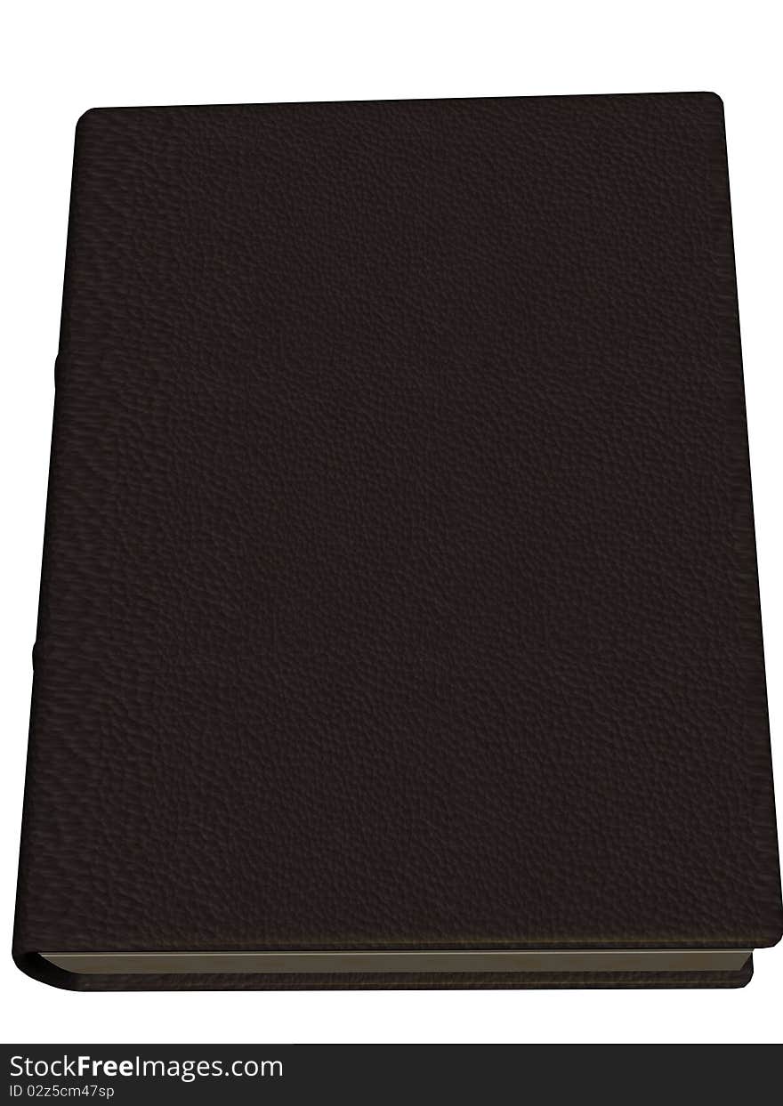 3D Render Leather Book