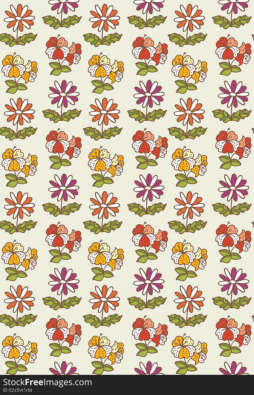 Pattern flower seamless