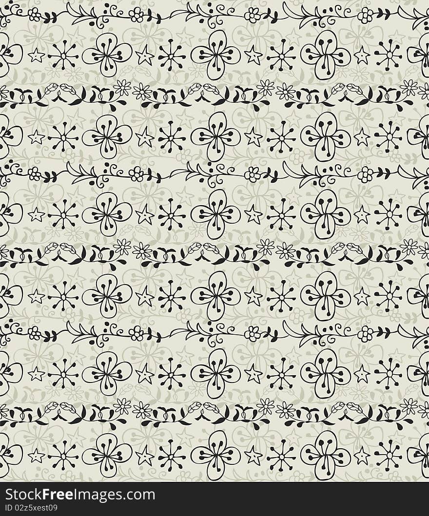 Flower seamless pattern,vector illustration
