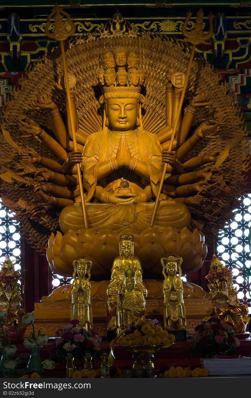 Goddess of mercy in Kammalawat Dragon temple,Thailand