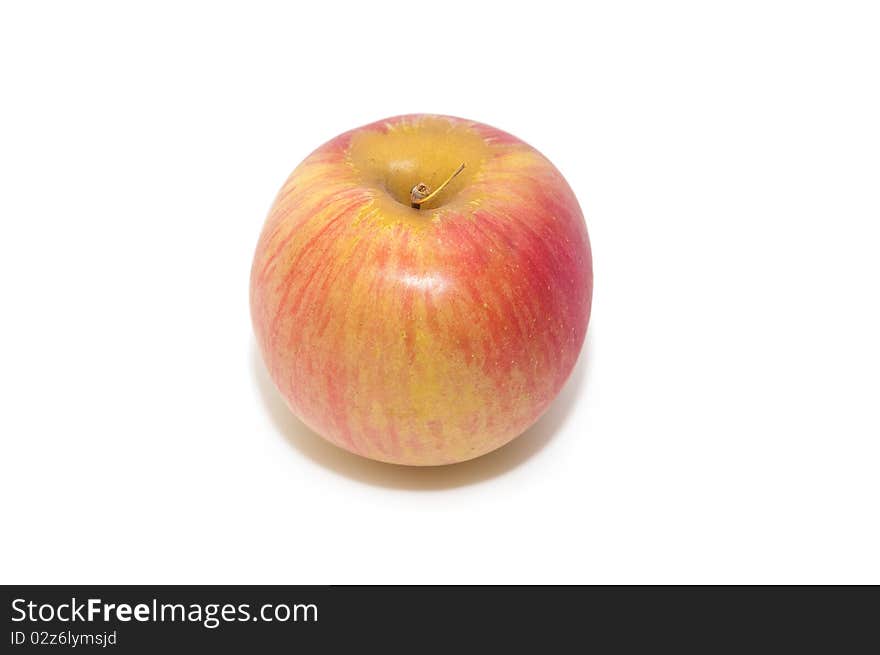 Red apple on white background. Red apple on white background