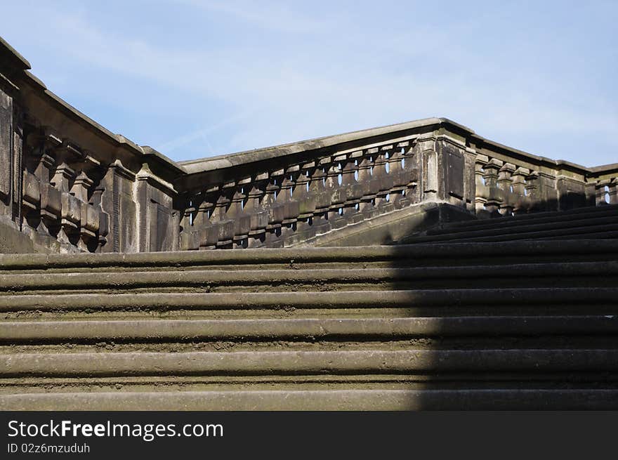 Baroque Stairway Architecture of the Castle of Moritzburg Near Dresden in Germany, Outdoor