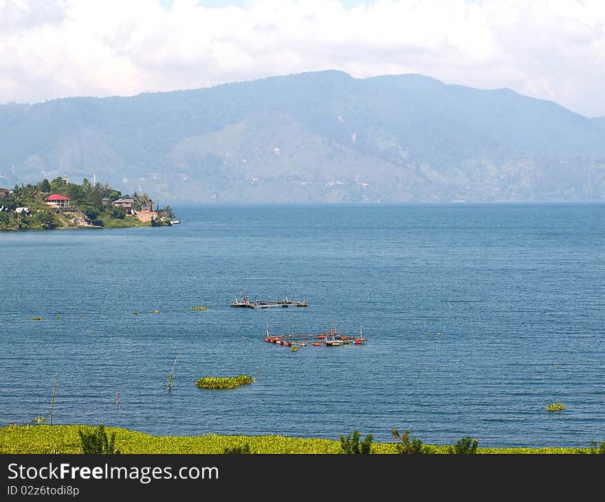 Lake Toba and Samosir island on Sumatra