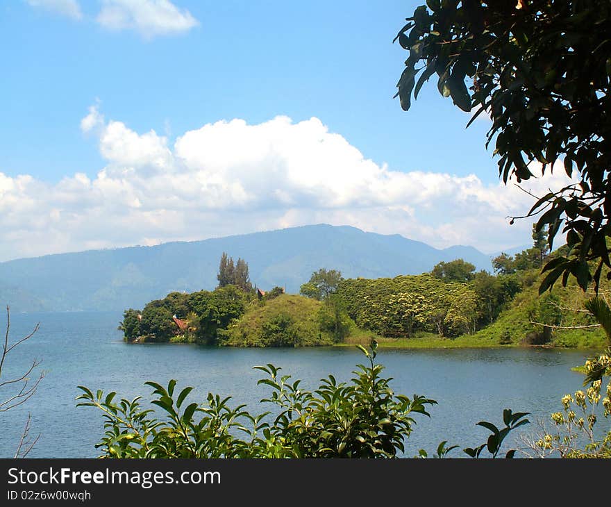 Lake Toba and Samosir island on Sumatra