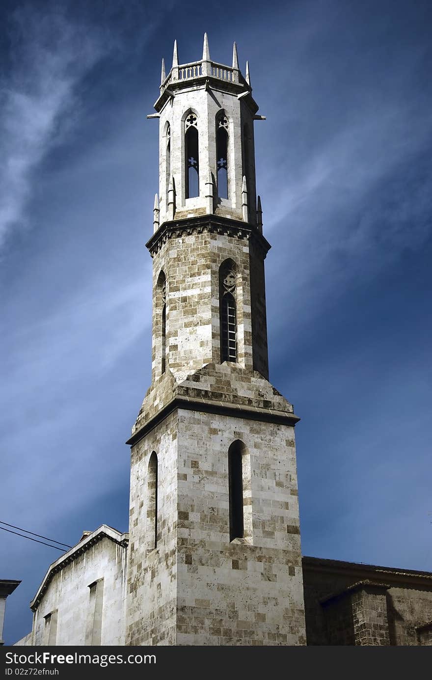 Tower - San Agustin Church, Valencia Spain. Tower - San Agustin Church, Valencia Spain.