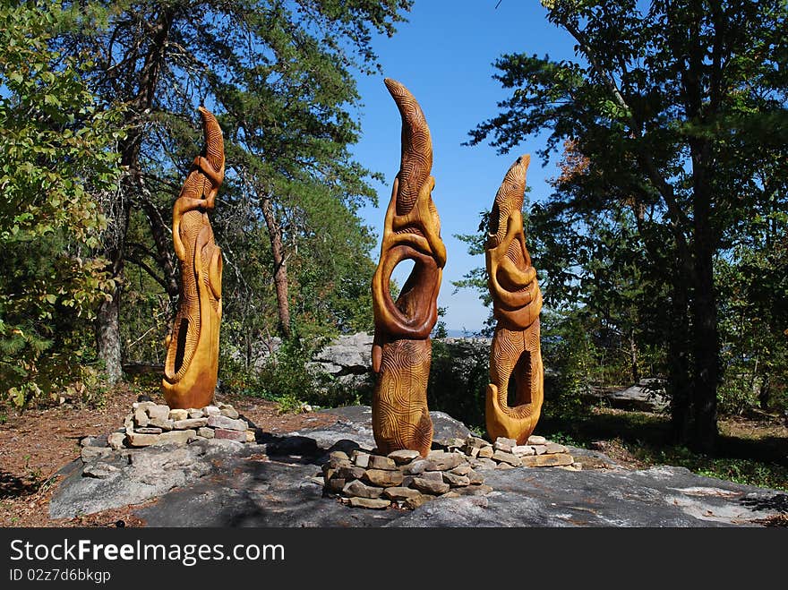 Wood sculptures