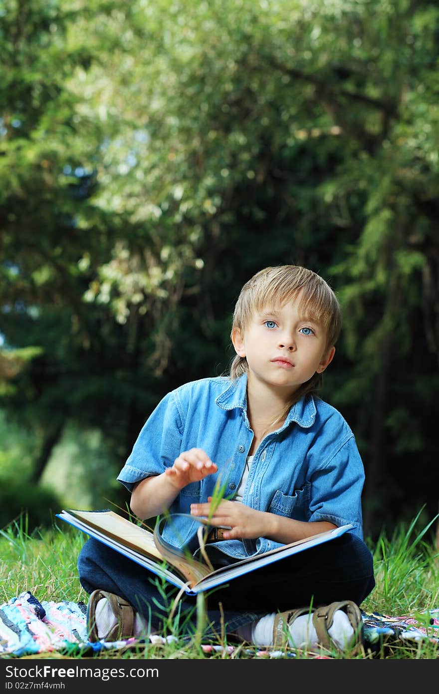 Reading boy