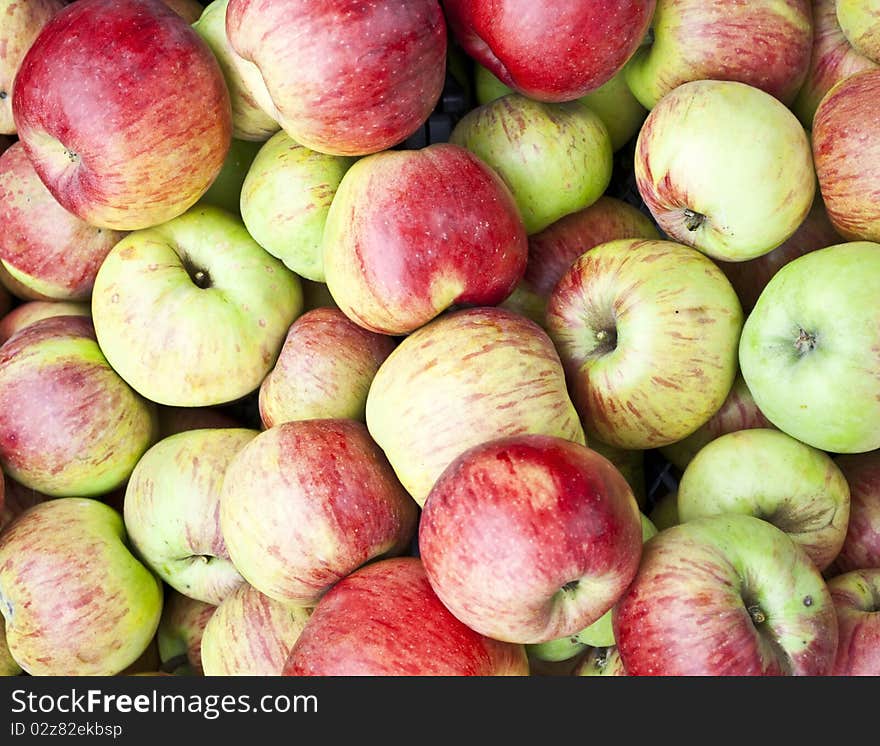 Fresh apples background