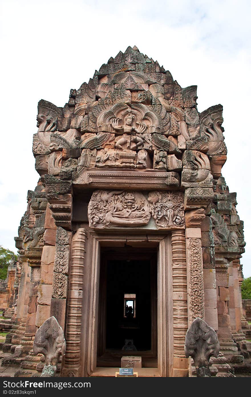 Stone castle in northeast of thailand