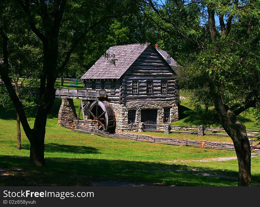 An old cabin taken in the spring. An old cabin taken in the spring