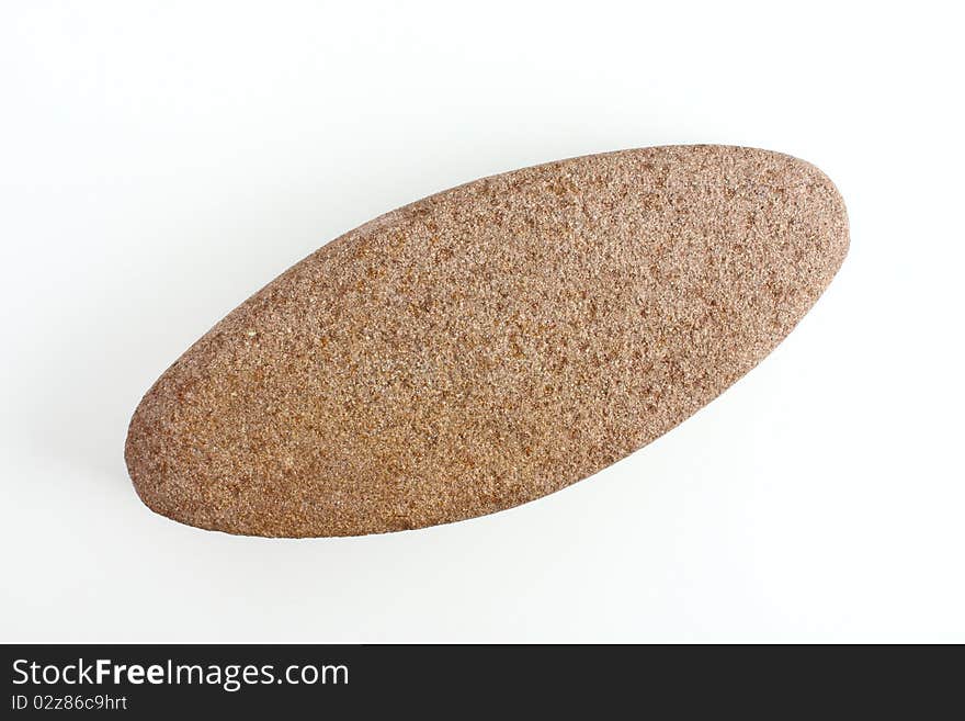 Soft stone for clean up your skin on white paper. Soft stone for clean up your skin on white paper.