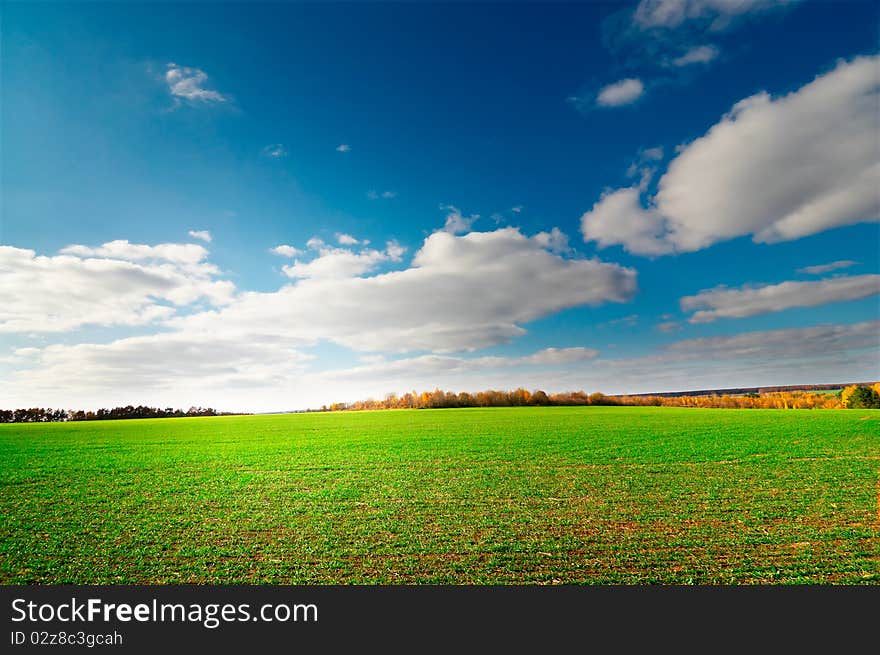 Splendid countryside by  later autumn.