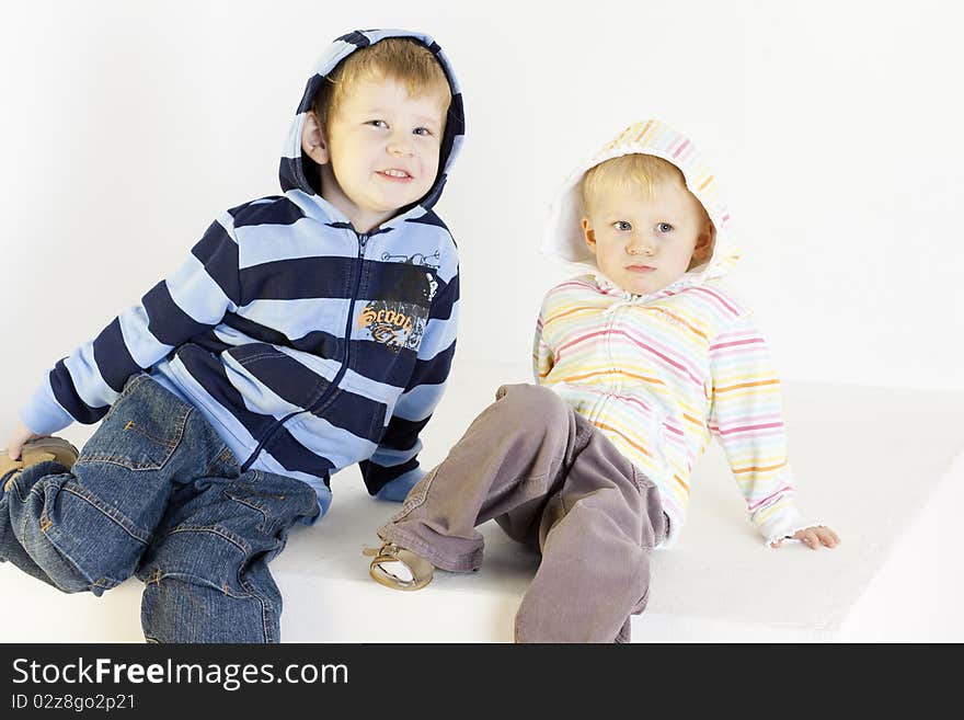 Portrait of brother with sister