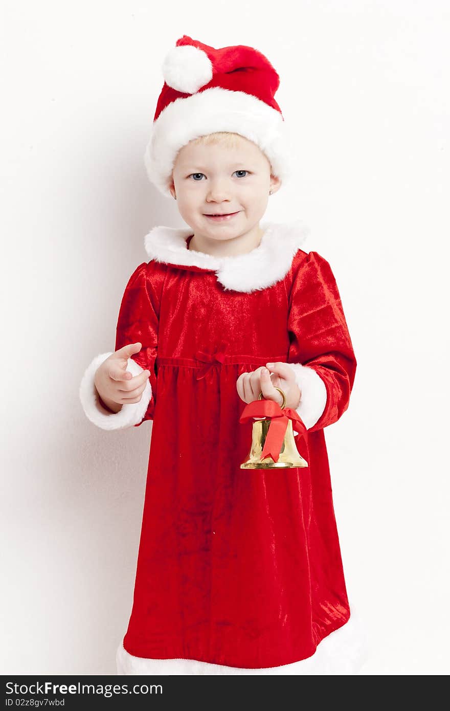 Little Girl As Santa Claus