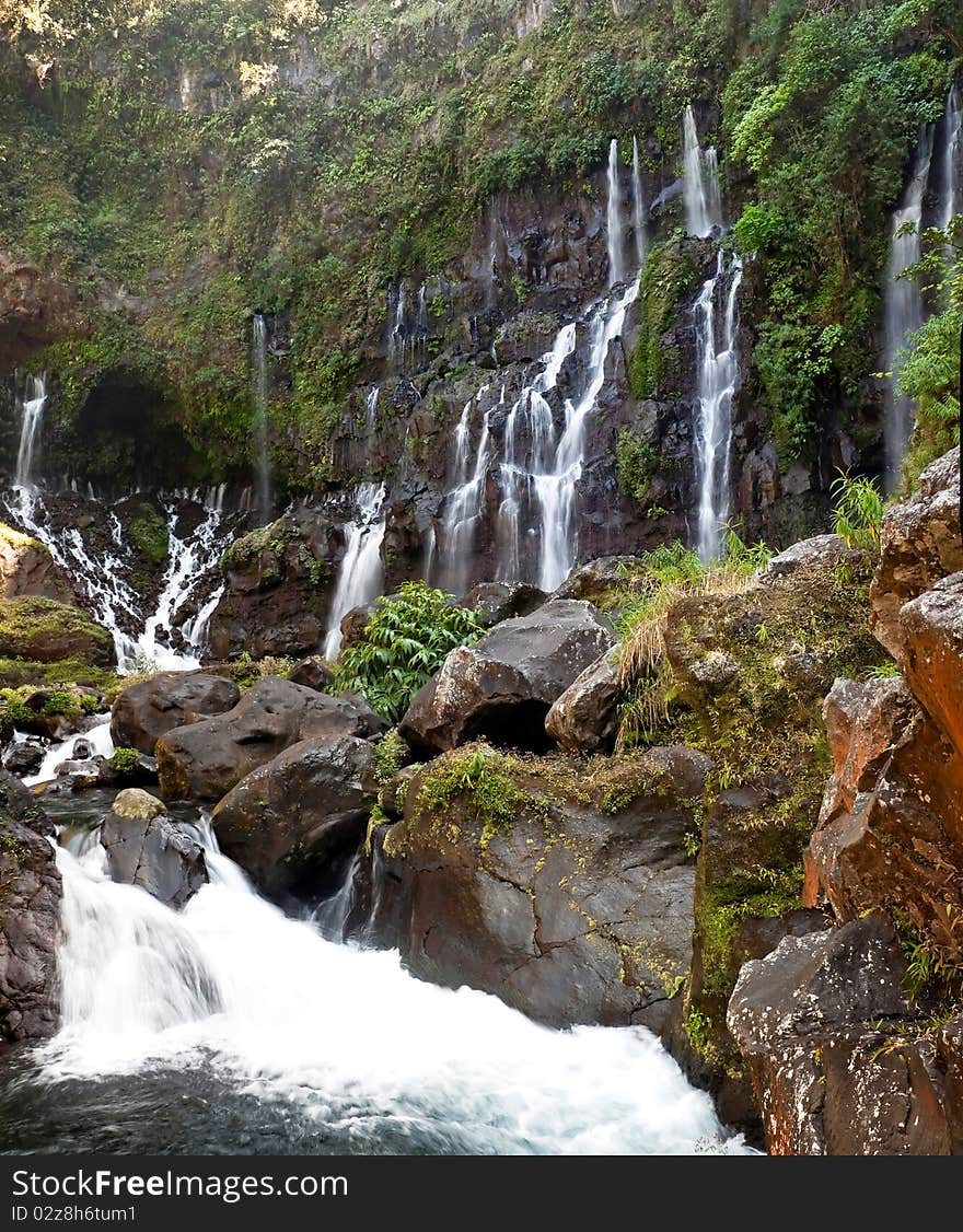 Picturesque waterfall