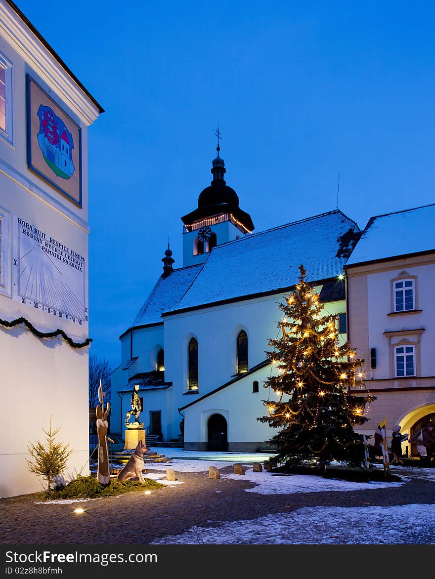 Nove Mesto nad Metuji at Christmas in Czech Republic