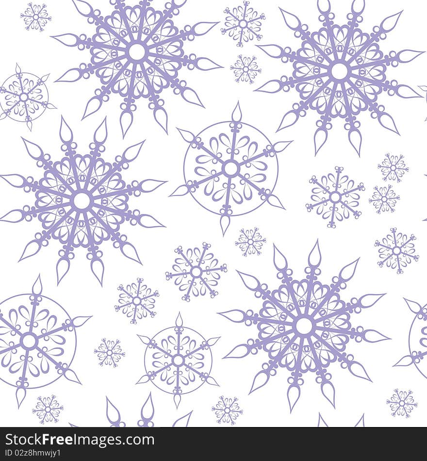 Seamless ornament snowflake in color 460. Seamless ornament snowflake in color 460