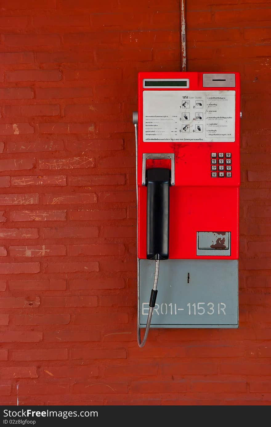 Thailand public pay phone