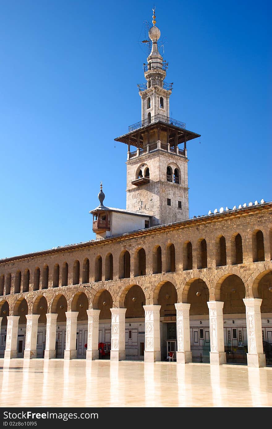 Umayyad Mosque photo taken in Old city of Damascus