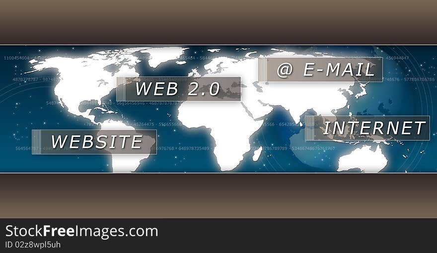 Internet Technology Illustration. Can be used for the business area. Internet Technology Illustration. Can be used for the business area.