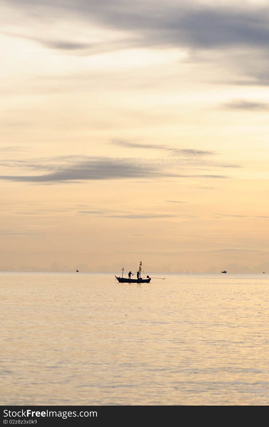 Boat on the sea