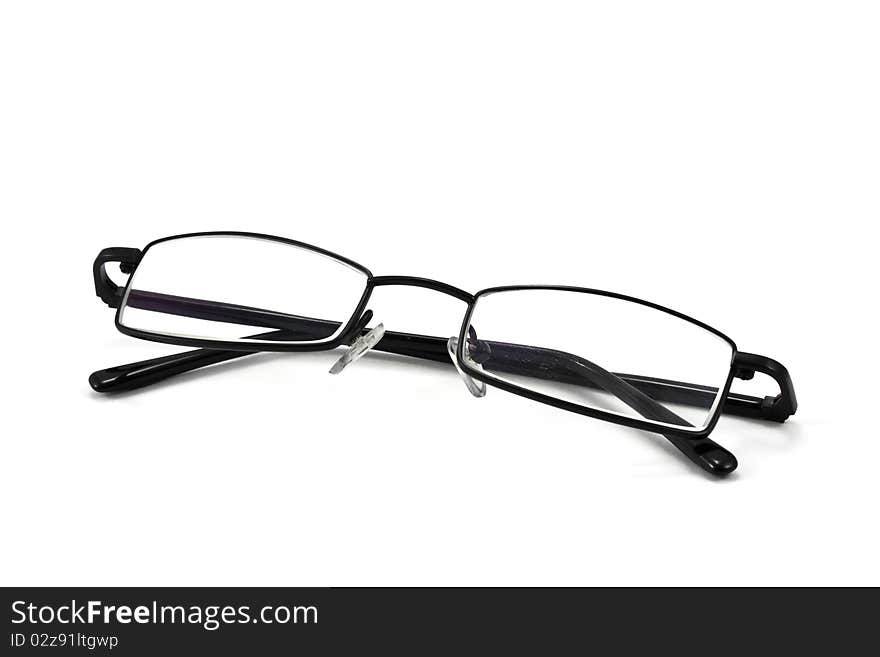 Eyeglasses isolated on the white backogrund