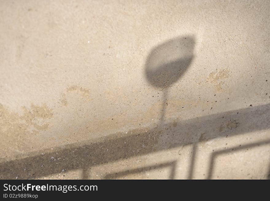 Shadow Of Wine Glass