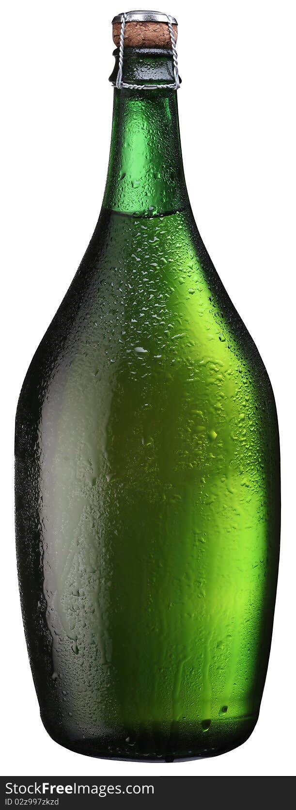 Bottle of sparkling wine isolated on a white. File has clipping path. Bottle of sparkling wine isolated on a white. File has clipping path.